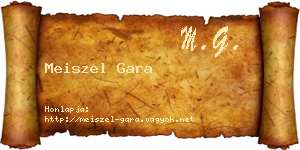 Meiszel Gara névjegykártya